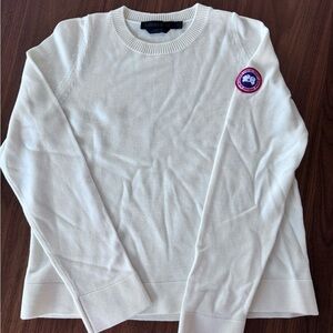 Canada Goose White Sweater